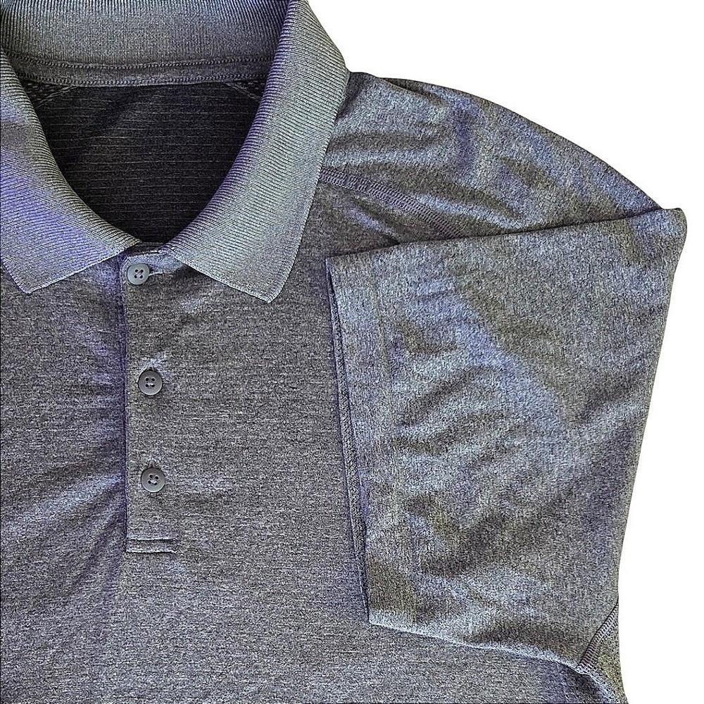 Lululemon Metal Vent Tech Polo XL Gray Golf Performance Travel Shirt